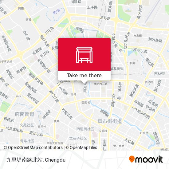 九里堤南路北站 map