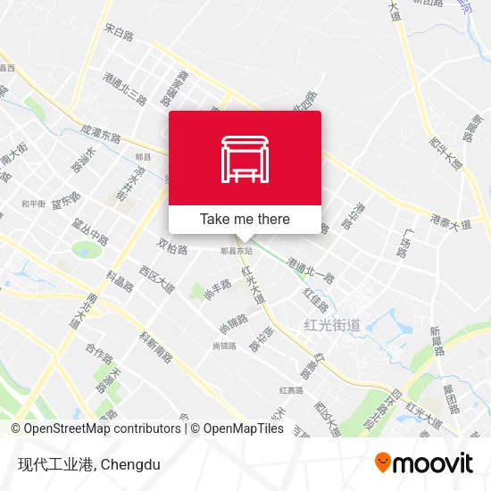 现代工业港 map