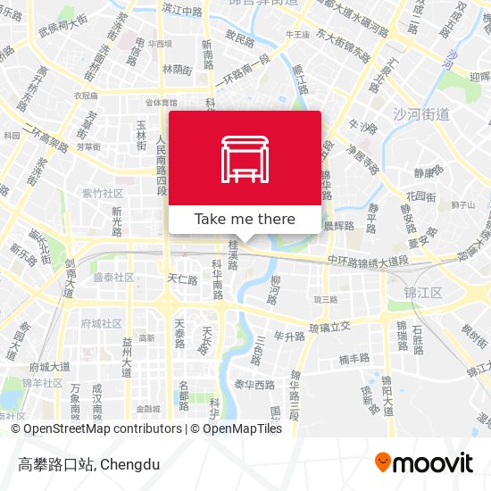 高攀路口站 map