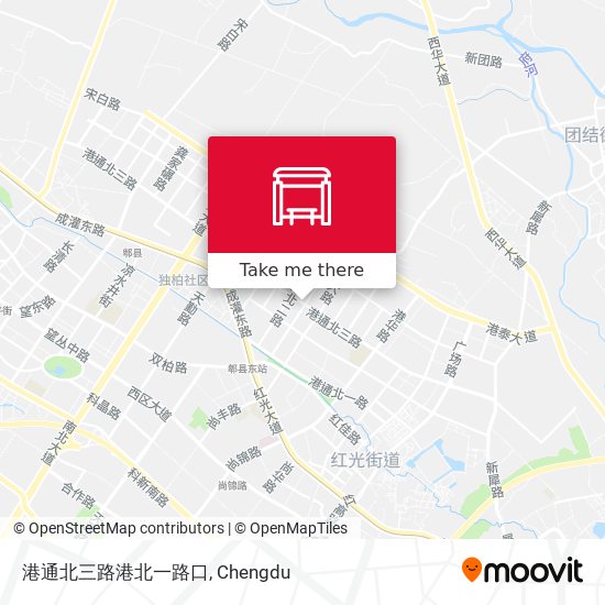 港通北三路港北一路口 map