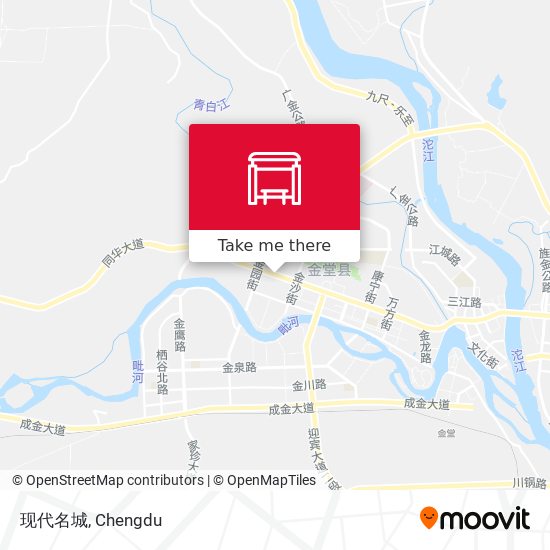 现代名城 map