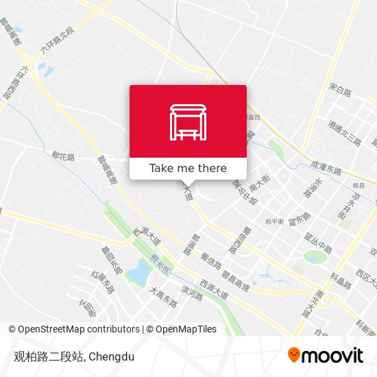 观柏路二段站 map