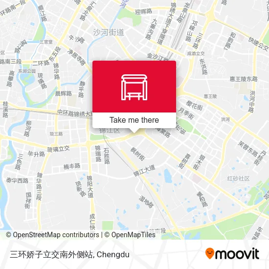 三环娇子立交南外侧站 map