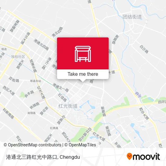 港通北三路红光中路口 map