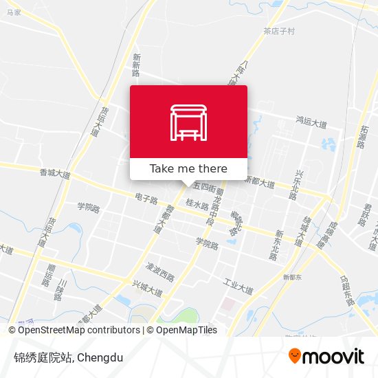锦绣庭院站 map