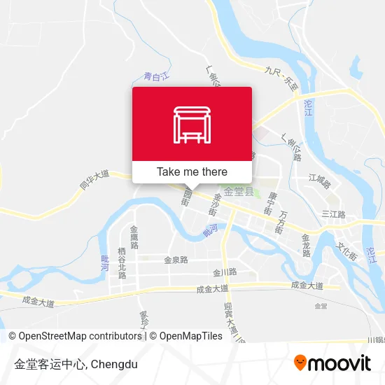 金堂客运中心 map