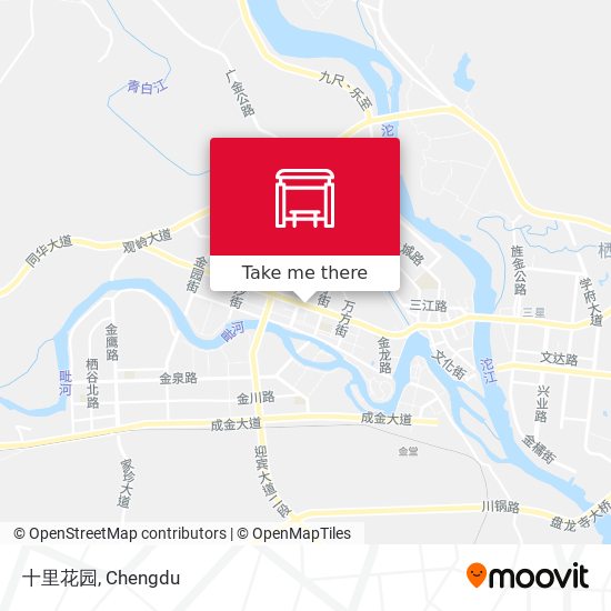 十里花园 map
