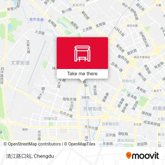 清江路口站 map
