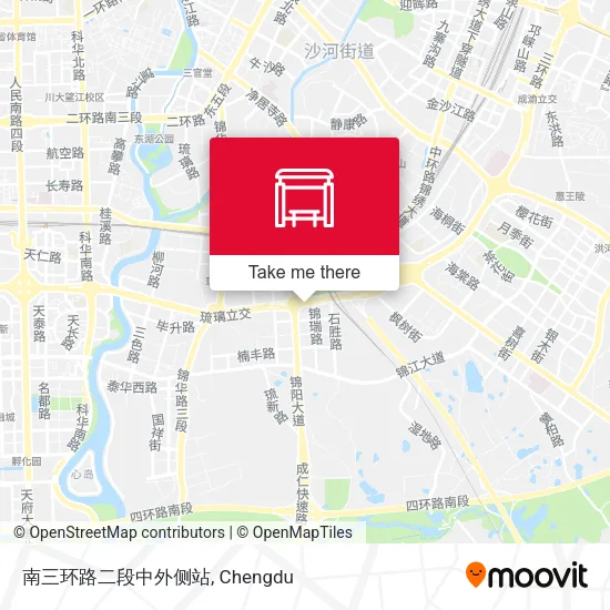 南三环路二段中外侧站 map