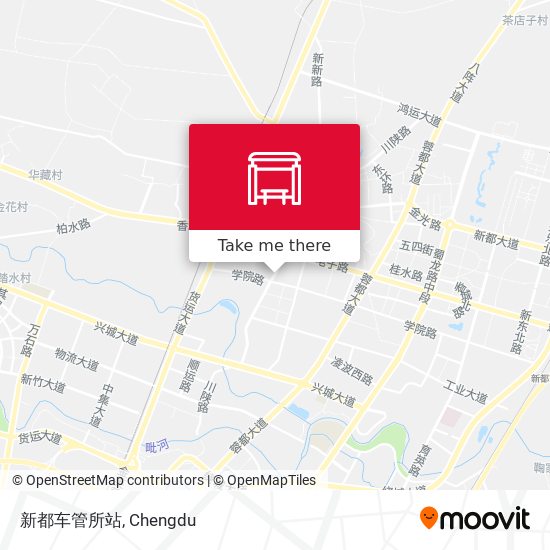 新都车管所站 map