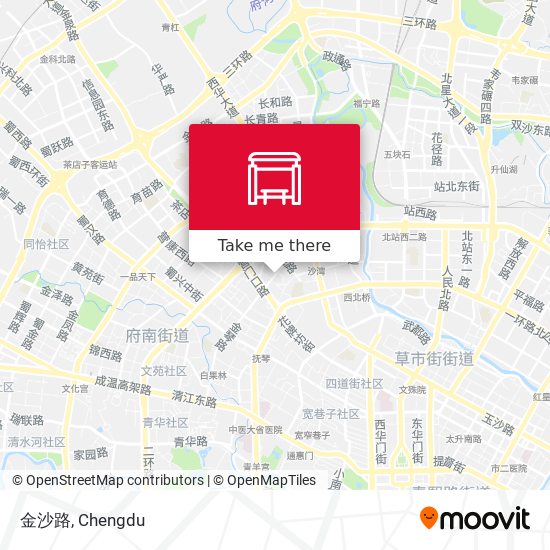 金沙路 map