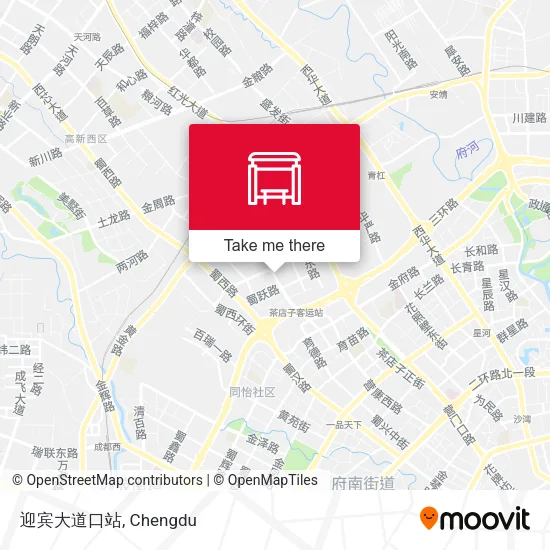 迎宾大道口站 map