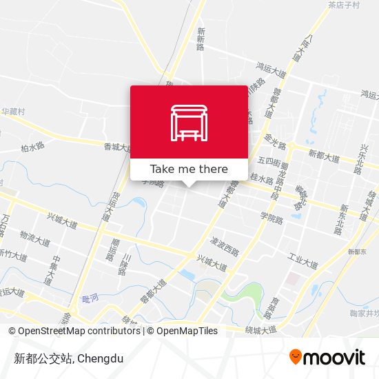 新都公交站 map