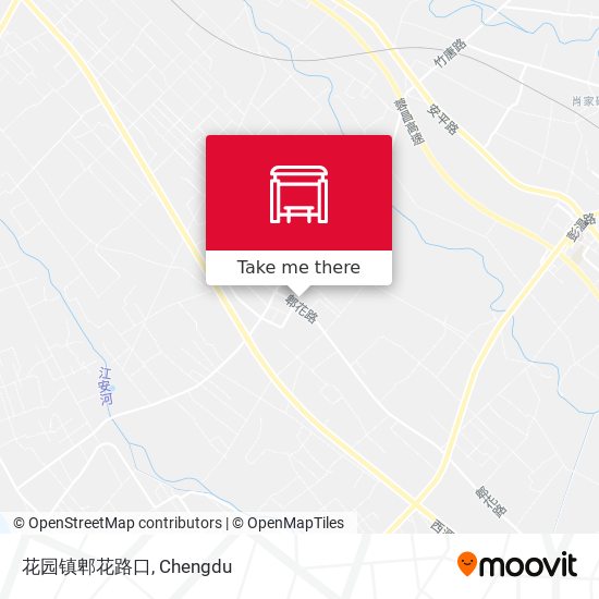花园镇郫花路口 map