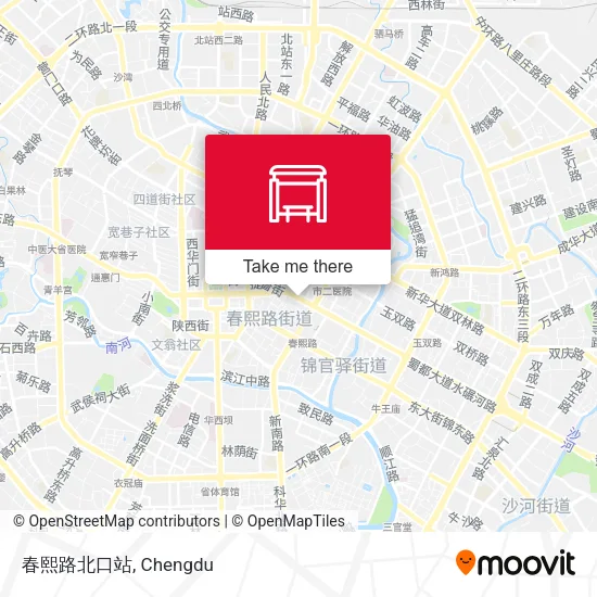 春熙路北口站 map