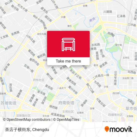 茶店子横街东 map
