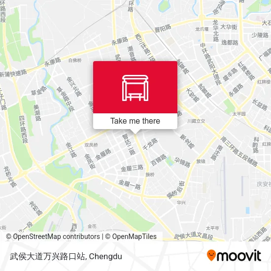 武侯大道万兴路口站 map