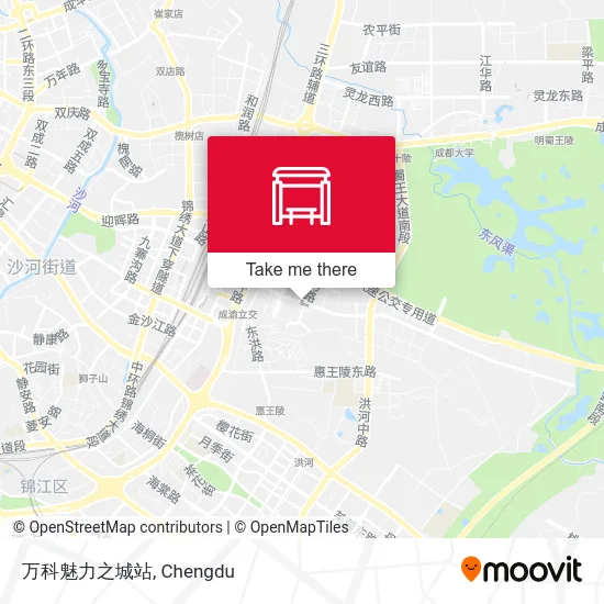 万科魅力之城站 map