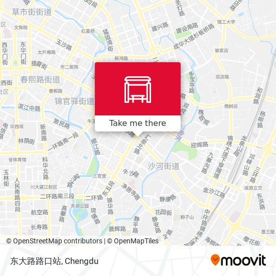 东大路路口站 map