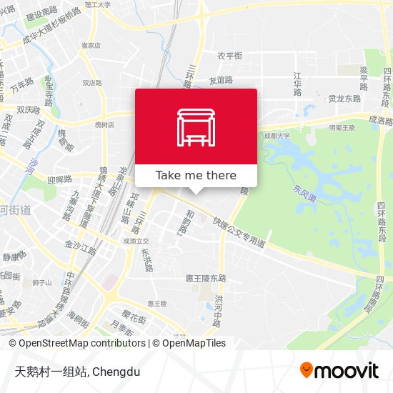 天鹅村一组站 map