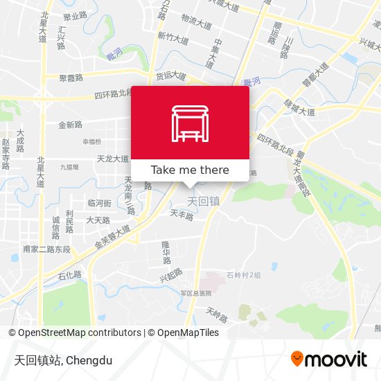 天回镇站 map