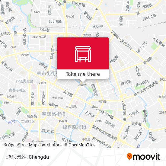 游乐园站 map