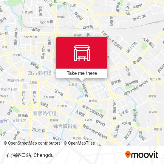 石油路口站 map