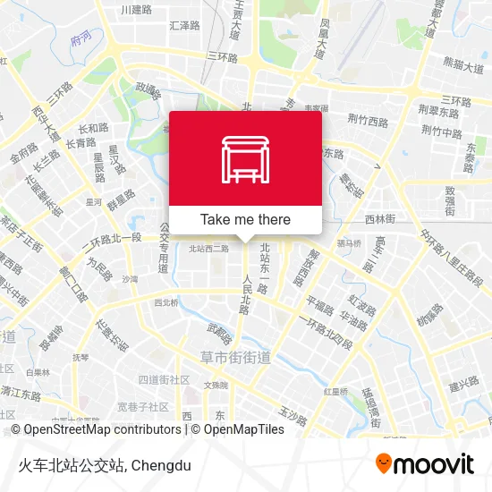火车北站公交站 map