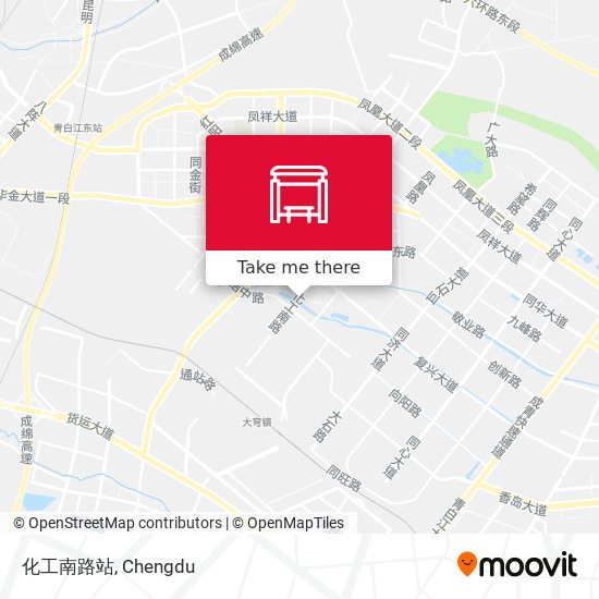 化工南路站 map
