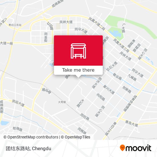 团结东路站 map