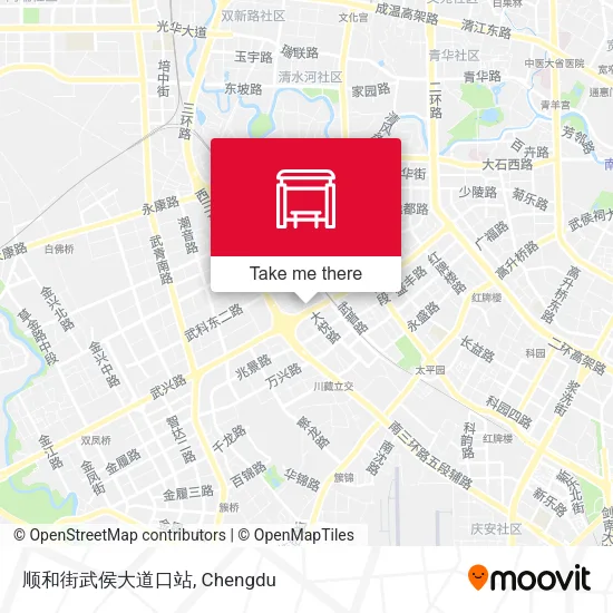 顺和街武侯大道口站 map