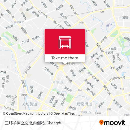 三环羊犀立交北内侧站 map