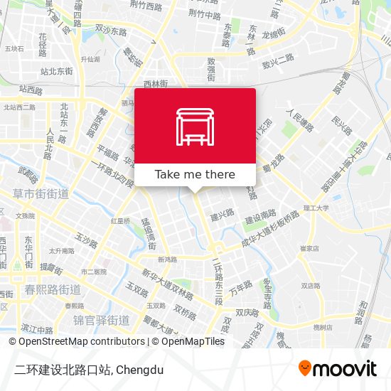 二环建设北路口站 map
