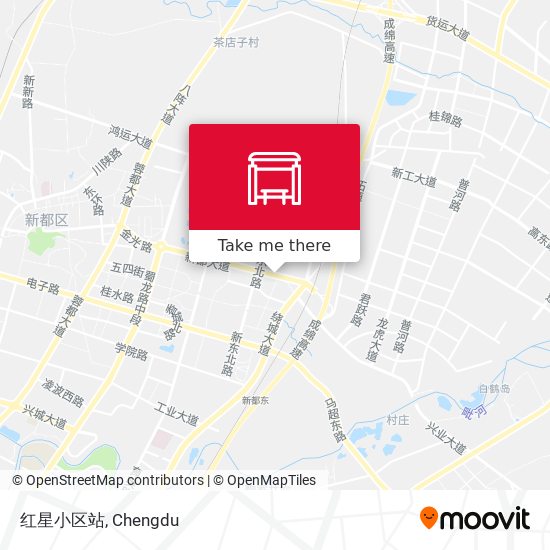 红星小区站 map