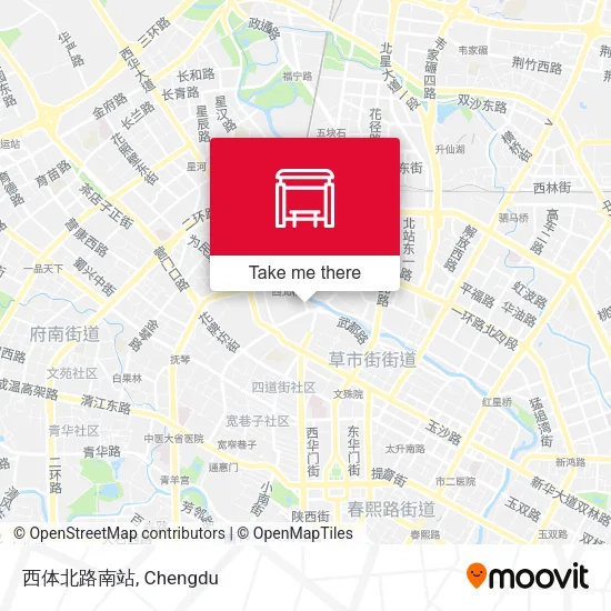 西体北路南站 map