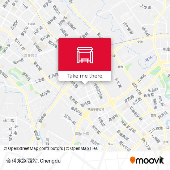 金科东路西站 map