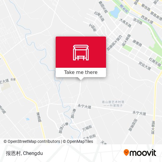 报恩村 map