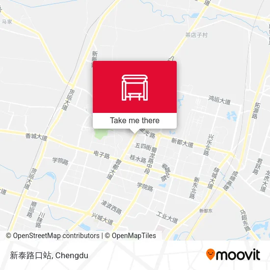 新泰路口站 map