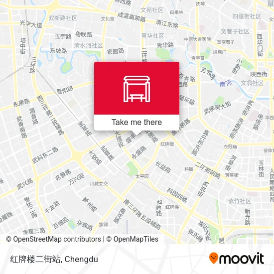 红牌楼二街站 map