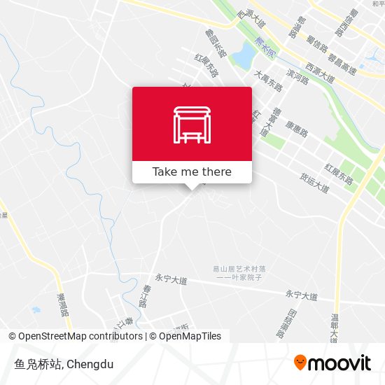 鱼凫桥站 map