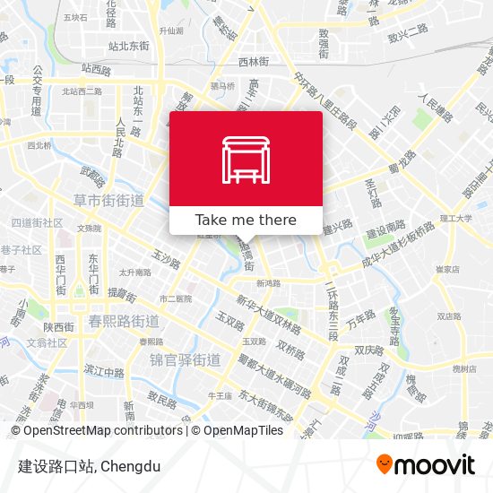 建设路口站 map
