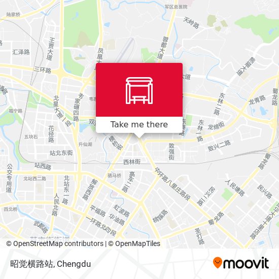 昭觉横路站 map
