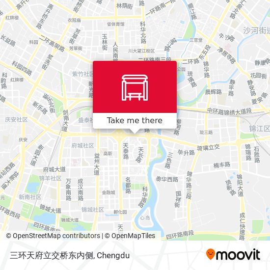 三环天府立交桥东内侧 map