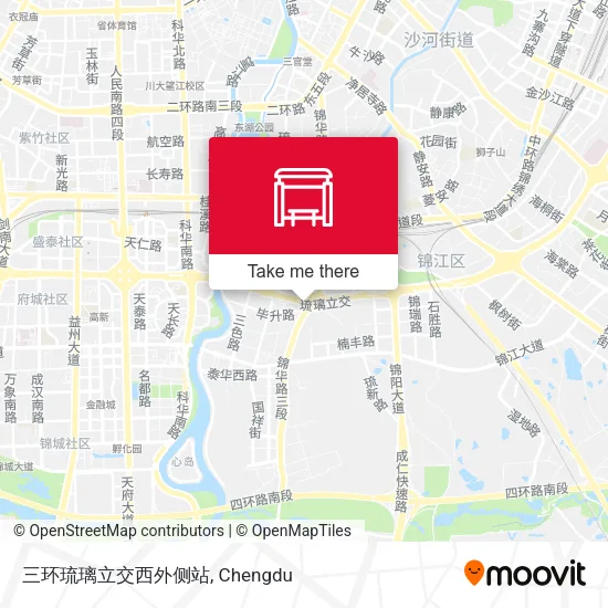 三环琉璃立交西外侧站 map