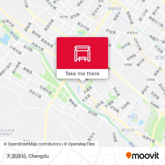 天源路站 map