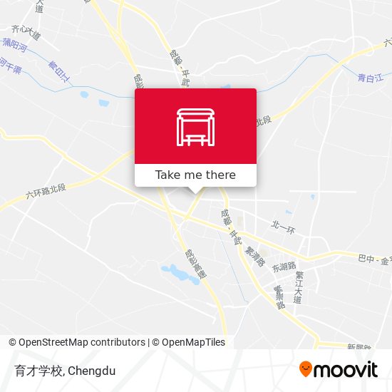 育才学校 map