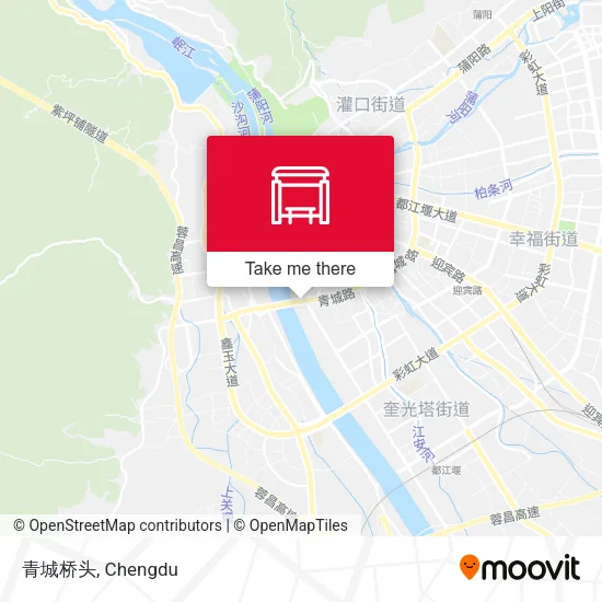 青城桥头 map