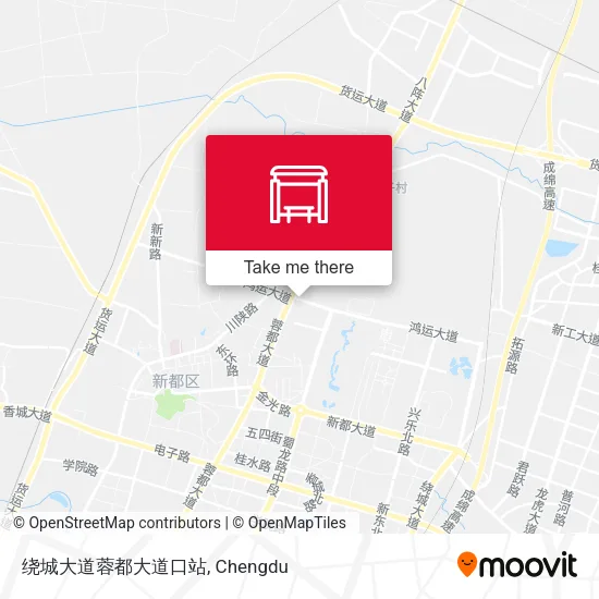 绕城大道蓉都大道口站 map