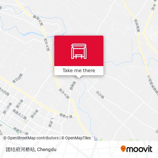 团结府河桥站 map