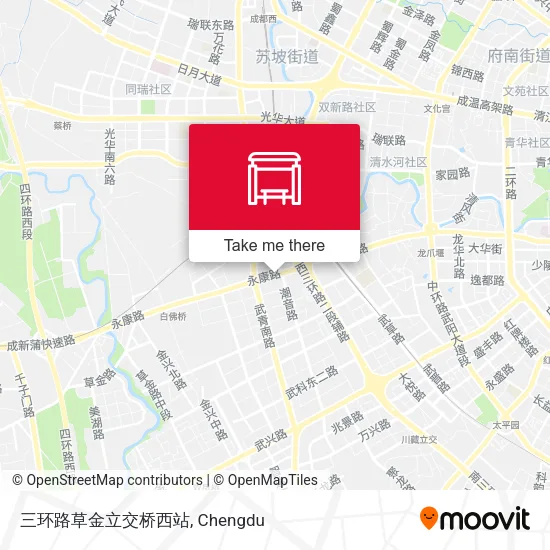 三环路草金立交桥西站 map